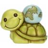 THUN - Tartaruga con mondo, Collezione Icone - ceramica, 10,7x7,2x8,6 CM H