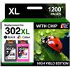 st@r ink Starink 302XL Cartucce d'inchiostro Rigenerato Compatibili per HP 302 XL Nero e