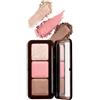 EVERYBODY LONDON Palette per contouring facciale, palette per viso luminoso, bronzer, fard, cipria, formula setosa, alta pigmentazione, effetto pelle modellata, (medio)