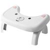 HuadaXtai Sgabello per WC, Sgabello Da Bagno Pieghevole Antiscivolo Compatto Robusto Facile Da Riporre per Donne Bambini Anziani, Bianco