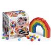 Bauer Spielwaren FIDL BITZ 21100 - Set di 160 dadi autoadesivi in schiuma, giocattolo creativo per abilità motorie, giocattolo da costruzione, mattoncini adesivi senza dita appiccicose senza residui, per bambini dai 3