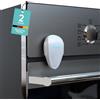 Homery, 2 fusibili per porta del forno, protezione per bambini e bambini, facile da installare senza forare (2 pezzi, bianco)