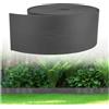 GARDENIX WoodBorder - Bordo flessibile effetto legno, in plastica, lunghezza 10 m, altezza 8 cm, colore: antracite
