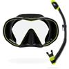 CRESSI F-Dual+Supernova Dry-Combo Set Snorkeling-Nero/Lime