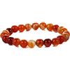 Treasure Bay Bracciale elastico da uomo fatto a mano con perline | Braccialetto di perline con pietre preziose di cristallo curativo Chakra da 8 mm per Uomo Donna