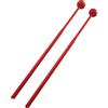 F Fityle 2 mazze per xilofono, vibrafono, mazze per glockenspiel, bacchette per percussioni in legno, Rosso
