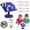 shjxi Gioco di equilibrio o stack oscillante, conteggio degli alberi di equilibrio degli astronauti,Gioco da tavolo 'astronauta 'albero ' Giocattoli educativi da tavolo per bambini