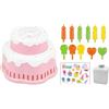 Generico Generatore automatico di bolle per bambini | Giocattolo Estivo A Forma Di Torta Con E Musica | Generatore di Bolle - Per Feste Di Compleanno, All'Aperto, Matrimoni, Cortile, Giardino E Spiaggia
