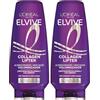 L'Oreal Paris L'Oréal Paris Elvive, Balsamo Volumizzante, Capelli Più Voluminosi, Brillanti e Idratati Fino a 72H, Con Fibre Addensanti, Per Capelli Sottili, Collagen Lifter, 300 ml (Confezione da 2)