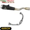 Arrow Scarico Completo KTM Duke 125 2025 Arrow Moto Terminale Pro-Race Acciaio Nero