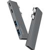 LogiLink UA0399 Docking station LogiLink USB 3.2 Gen2x2, 4 porte, PD, argento