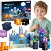 Woopie, set di costruzioni magnetiche "Pixel Castle", 64 pezzi.