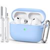 Joremx Custodia in Silicone Unica per AirPods Pro 3 (Azzurro)