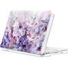 FFBOFFC Custodia Compatibile con MacBook Pro 13 Pollici 2012 2011 2010 2009 2008 Rilascio Modello A1278 con CD-ROM, Protettiva Plastica Rigida Copertura Cover Case, Fiori viola a inchiostro