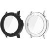 GMUJIAO [2 Pack Compatibile con Cmf Watch PRO 2 per Cover,Custodia Rigida con Vetro Temperato,Protezione Totale Ultra Sottile HD Clear Pellicola Protettiva-Nero+Trasparente