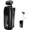 esonstyle Auricolari Bluetooth 5.4 con Clip, Auricolari Wireless Retrattile con Microfono Cancellazione Rumore, Impermeabile IPX5, Fino a 20 Ore di Autonomia per Sport Ufficio e Guida
