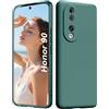ISOI - Cover per Honor 90 5G, Custodia Morbida in Silicone Liquido, Protezione Completa Antiurto Ultra Sottile per il Corpo - Verde Notte