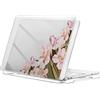 FFBOFFC Custodia Compatibile con MacBook Pro 13 Pollici 2012 2011 2010 2009 2008 Rilascio Modello A1278 con CD-ROM, Protettiva Plastica Rigida Copertura Cover Case, Fiore rosa chiaro