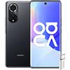 HUAWEI nova 9 Smartphone, Fotocamera Ultra Vision da 50 MP, Display OLED a 120 Hz, Batteria di lunga durata SuperCharge da 66 W, 8GB + 128GB, EMUI 12, con adattatore Ap52, Black