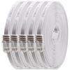 1aTTack.de 1,5m - bianco - 5 pezzi - Cavo di Rete Ethernet Cat6 Piatto Lan Gigabit RJ45 Cat 6 compatibile Cat5 Cat5e Cat7 Cat8