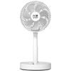 Ventilatore da tavolo oscillante portatile Muvip 12W, diametro 19 cm - 4 velocità - Oscillazione fino a 70º - Angolo regolabile fino a 90º - Autonomia della batteria fino a 11 ore - Bianco