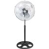 Ventilatore industriale a piantana Muvip - 75W - 45cm - 3 velocità - Argento/Nero