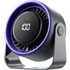 Ventilatore da tavolo Vention PBJ - Velocità massima 2500 giri/min - Batteria da 3000 mAh - Modalità notturna - Display - Connessione USB-C - Grigio scuro