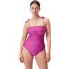Speedo Shaping Bandeau 1 Piece Costume da Bagno per Donna, Rosa, 44