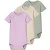 NAME IT Nbnbody 3P SS Solid Rib Noos (Pacco da 3) Unisex-Adulto