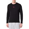 Hugo Maglia a Maniche Lunghe da Uomo, Nero, M