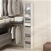 Furinno Luder 6 Ripiani Organizer Multiuso per Armadio e Abbigliamento, Bianco