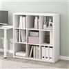 Furinno CUBICLE Libreria a 9 cubi, libreria reversibile con telaio extra spesso e retro aperto, 37,08 x 111,76 x 111,76 cm, per soggiorno, camera da letto, ufficio domestico, Bianco semplice