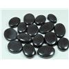 Lotto 16 pezzi pietre preziose sfuse cabochon forma ovale tormalina nera natu...