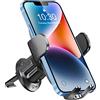 Glangeh Porta Cellulare Auto [2026 Gancio Aggiornato], 360° di Rotazione Supporto Cellulare Auto Bocchette dell'Aria, Porta Telefono Veicolo Compatibile con iPhone 17/16/15 Pro Max e Altro 4-7" Phones