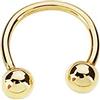 Inmaculada Romero IR Piercing capezzoli in oro 18k 13 millimetri. palle 4mm. [AB8753]