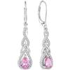 Starchenie Orecchini Donna Sterlina Argento 925 Pera Zirconia Pendenti Infinito Orecchini Compleanno Gioielli