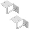 Alberts 838164 scelta in vari colori di tendenza-Mensole in coppia o singolarmente-50 x 100 x 100 mm, bianco