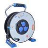 as - Schwabe as ‑ Schwabe Xperts MI avvolgicavo 40 m H07RN‑F 3G2,5, IP44 esterno, 3 prese con terra + porta USB, indicatore di tensione, protezione da scosse elettriche, Made in Germany