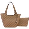 GUESS Calista 2 in 1 Tote Latte Logo