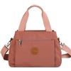 DEEVORCA Borsa Multitasche Donna - Borsa a Spalla in Nylon Impermeabile con Tasche Multiple e Scomparto Antifurto, Tracolla Capiente e Resistente, Ideale per Viaggio, Shopping, Lavoro (Rosa Romantico)