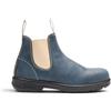 Infinity Leather Rossi 404 Stivali Chelsea da Esterno in Pelle Blu Tempesta - Spinifex