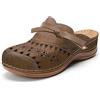 STARMS Estate Donna Romana Donna Scarpe Casual Sandali Comfort Scarpa Femminile Pantofole-Marrone, 39