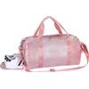 HAWEE Borsone da Viaggio Donna Uomo Impermeabile con Scomparto per Scarpe Grande Borsoni Palestra Pieghevole Borsa da Sport per Fitness Gym Weekend Yoga Piscina Ballare