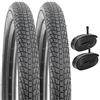 YunSCM 2PCS Pieghevole 14 Pollici Pneumatici 14x1.75 ETRTO 47-254 e 14 Pollici Camera d' Aria AV32mm