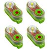Tapallmy Luci stroboscopiche di Emergenza attivate dall'acqua per Giubbotti di Salvataggio da 4 Pezzi per Immersioni e Salvataggio in Acqua Verde