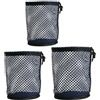 FGDTREE Sacche da golf con design a rete in 3 pezzi, per sport all'aria aperta, protezione dalle intemperie e comoda borsa da viaggio in nylon con cordoncino, in rete
