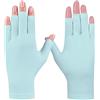 FGDTREE Guanti da golf ergonomici in seta di ghiaccio da donna, flessibili, antiscivolo, comodi guanti da golf