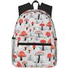 ybhgvc Zaino casual unisex con stampa di funghi cartoni animati leggero impermeabile casual per pendolari quotidiani viaggi nel fine settimana