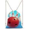 SMAZDFXX Zaino con coulisse per bowling, borsa sportiva da palestra, borsa a tracolla in tela per uomo e donna