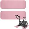 Générique Tappetino per tappetino da corsa su moquette | cuscino antiscivolo per vogatore - riduzione del rumore per bicicletta da appartamento 80 x 25 cm - per vogatore, yoga, garage, fitness, sala giochi